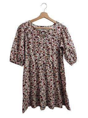 Old Navy Girls Floral Peasant High Waist 3/4 Sleeve Dress Size XL (14/16)